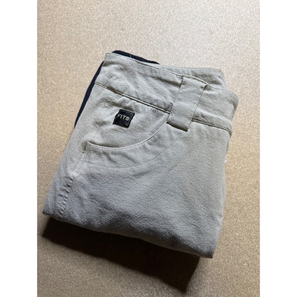 FITS Riding Pants Women's Medium Beige Equestrian Horseback Riding Breeches - Picture 1 of 10